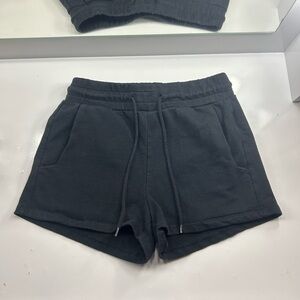 Material Girl Black Sweat Shorts